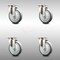 Service Caster 5 Inch 316SS Thermoplastic Rubber Wheel Swivel Top Plate Caster Set SCC SCC-SS31620S514-TPRB-4 - alternate 1